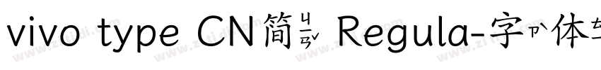 vivo type CN简 Regula字体转换